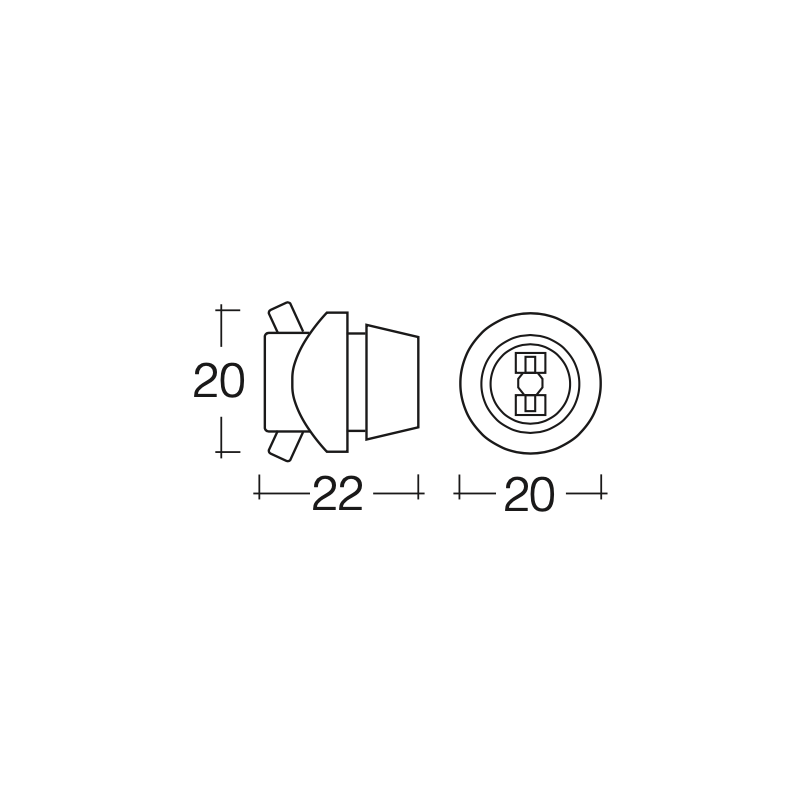 LIGHTING GLOBE CONNECTOR WEDGE BASE GLOBE HOLDER