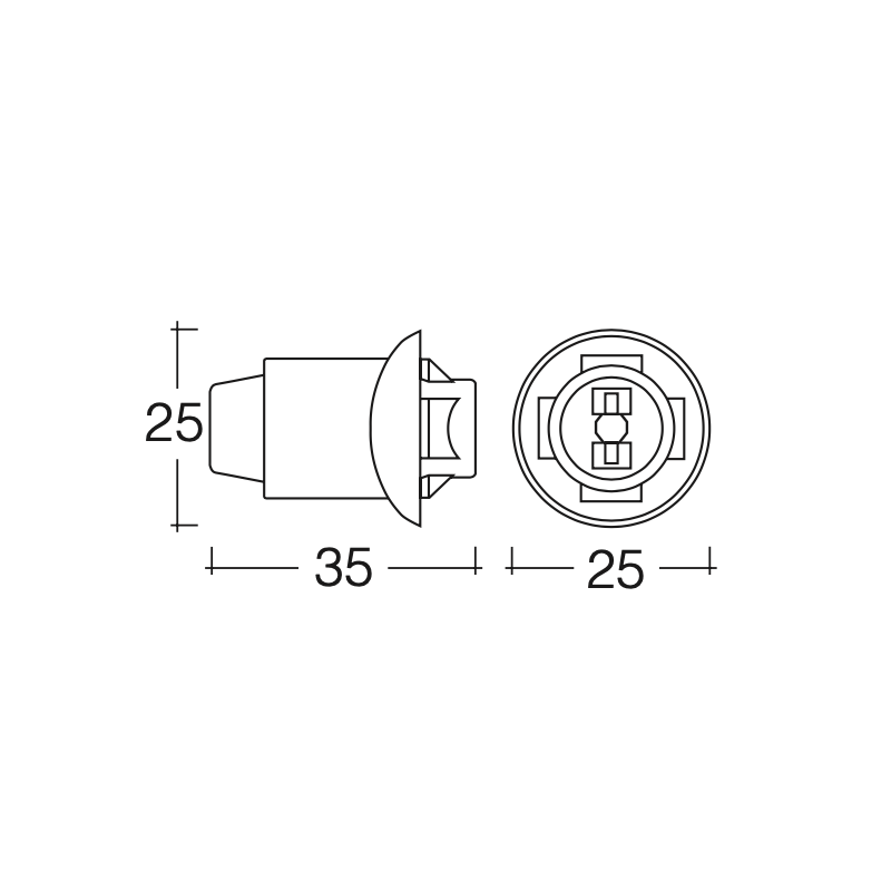 LIGHTING GLOBE CONNECTOR WEDGE BASE GLOBE HOLDER