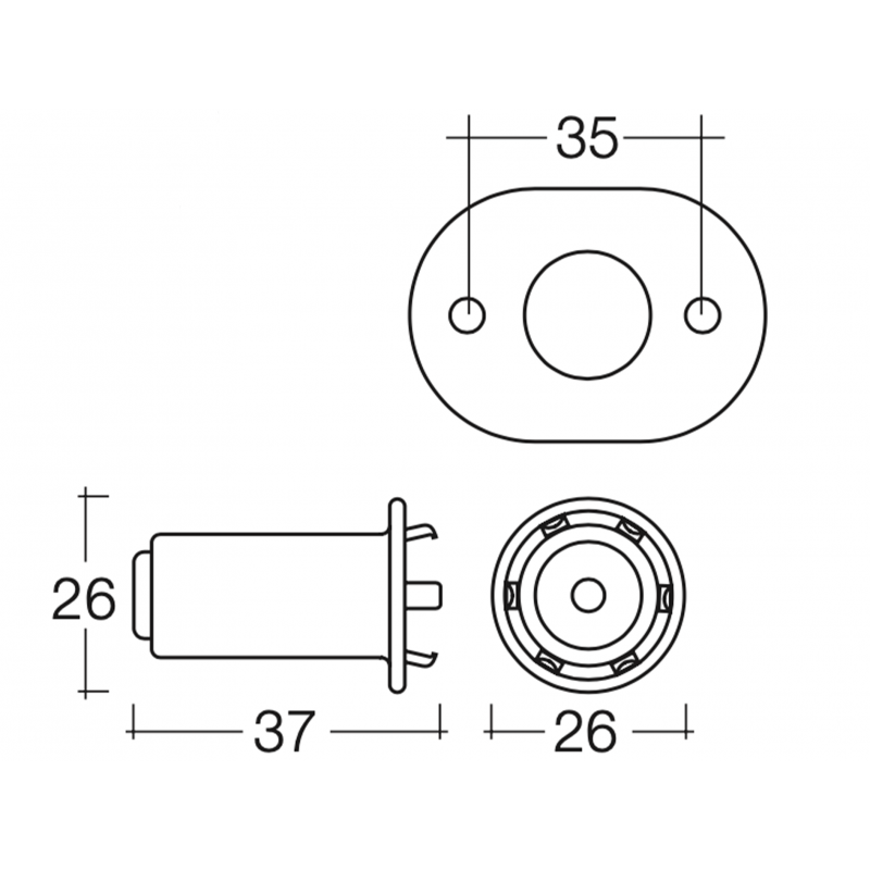 LIGHTING GLOBE CONNECTOR BA15s BASE GLOBE HOLDER