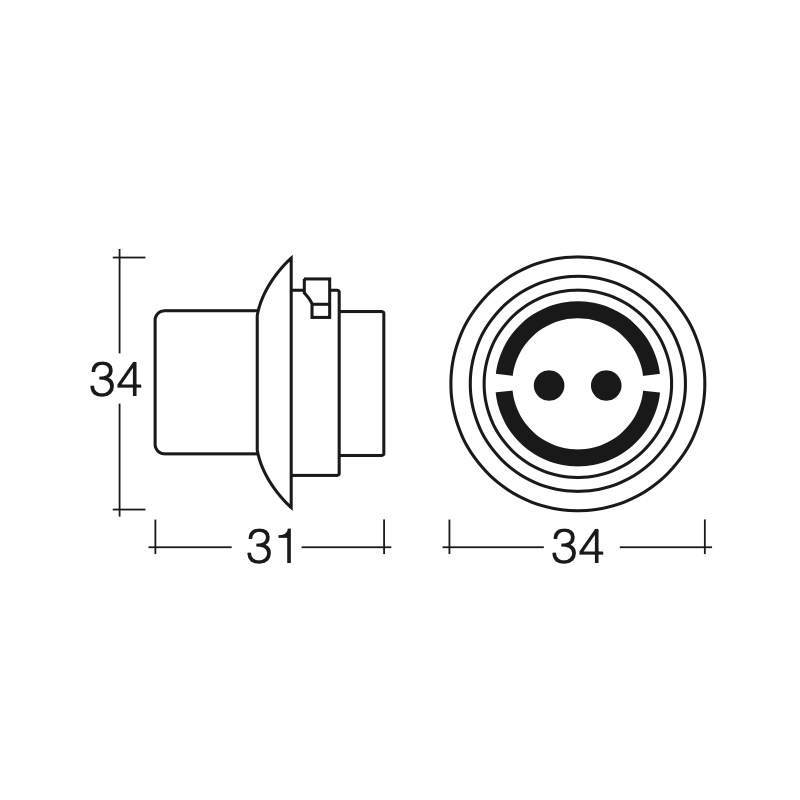LIGHTING GLOBE CONNECTOR BA15d BASE GLOBE HOLDER