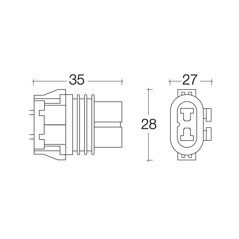 LIGHTING GLOBE CONNECTOR HB4 BASE GLOBE HOLDER