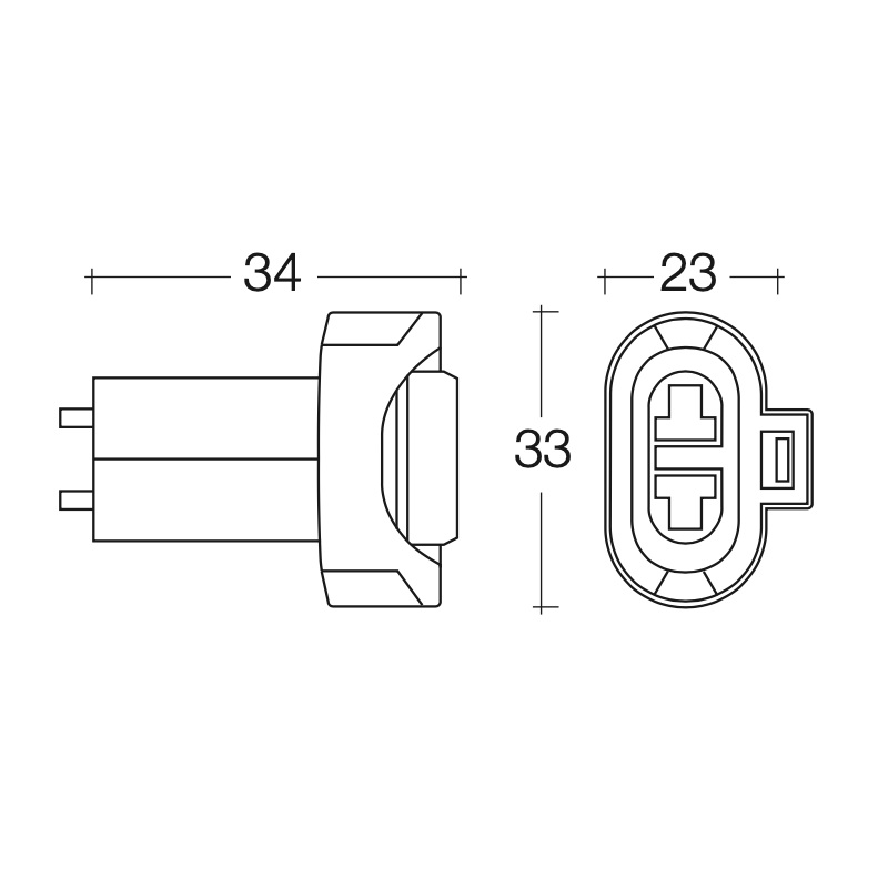 LIGHTING GLOBE CONNECTOR H11 BASE GLOBE HOLDER