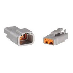 NARVA DTM DEUTSCH CONNECTOR KIT M/F 3 WAY 7.5A RATING SIZE 20 TERMINALS