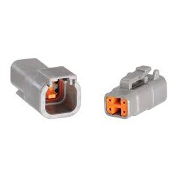 NARVA DTM DEUTSCH CONNECTOR KIT M/F 4 WAY 7.5A RATING SIZE 20 TERMINALS