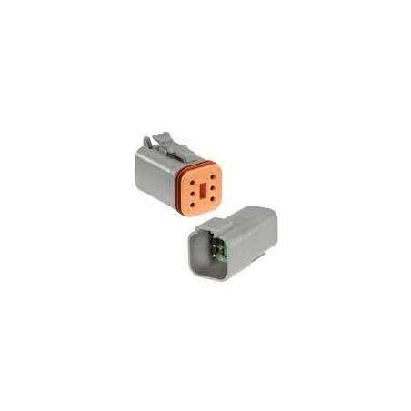NARVA DTM DEUTSCH CONNECTOR KIT M/F 6 WAY 7.5A RATING SIZE 20 TERMINALS