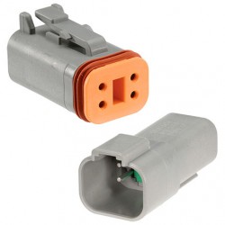 NARVA DT DEUTSCH CONNECTOR KIT M/F 4 WAY 13A RATING SIZE 16 TERMINALS