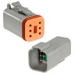 NARVA DT DEUTSCH CONNECTOR KIT M/F 6 WAY 13A RATING SIZE 16 TERMINALS