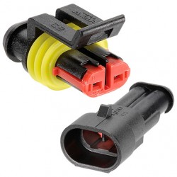 NARVA SUPER SEAL AMP CONNECTORS 2 WAY 14 AMP RATING 2-4MM2 CABLE RANGE