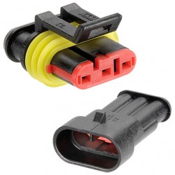 NARVA SUPER SEAL AMP CONNECTORS 3 WAY 14 AMP RATING 2-4MM2 CABLE RANGE