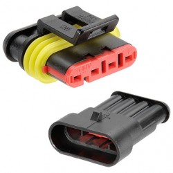 NARVA SUPER SEAL AMP CONNECTORS 4 WAY 14 AMP RATING 2-4MM2 CABLE RANGE