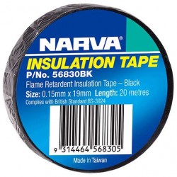 NARVA ADHESIVE PVC INSULATION TAPE PK 10 FLAME RETARDANT