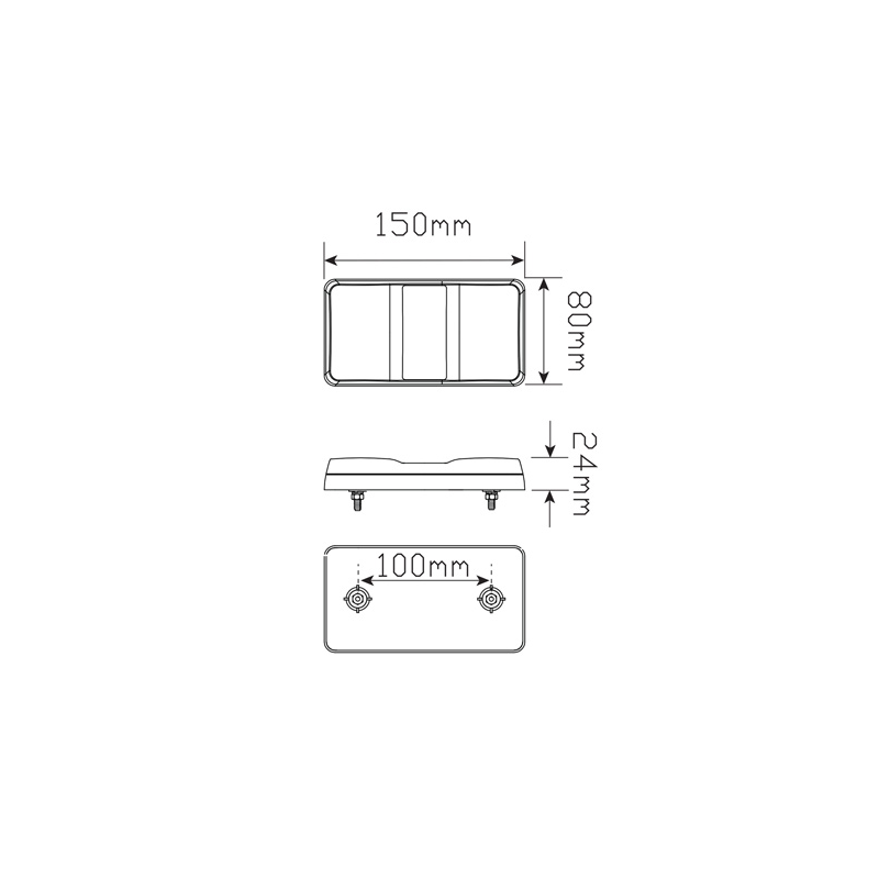 COMBINATION/TAIL LIGHTS STOP/TAIL/INDICATOR LIGHT LED 12V
