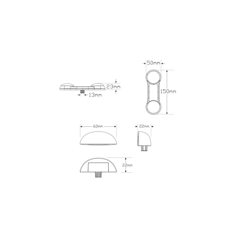 COMBINATION/TAIL LIGHTS LED AUTOLAMPS STOP/TAIL/REFLECTOR KIT 1XDB