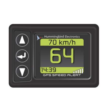 HUMMINGBIRD GPS SPEED ALERT , INCL. WINDSCREEN MOUNT