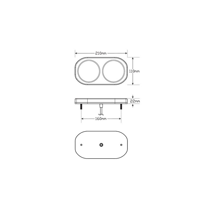 LED AUTOLAMP STOP-TAIL-INDICATOR BOAT TRAILER ROUND LAMPS