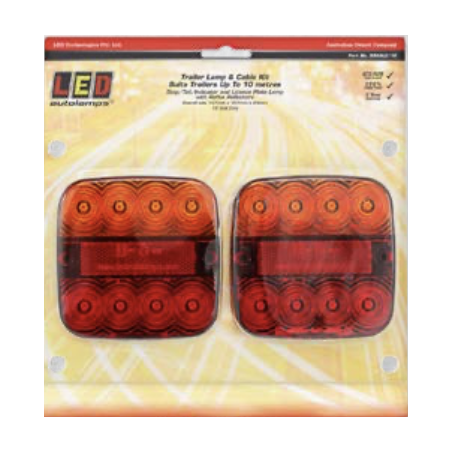 LED AUTOLAMP STOP-TAIL-INDICATOR-LICENSE PLATE WITH 10 METER LEAD