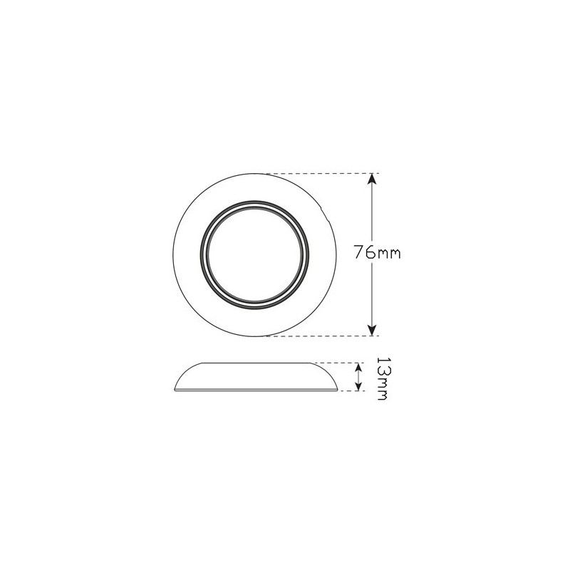 LIGHTING LED AUTOLAMP SMALL ROUND INTERIOR LAMP