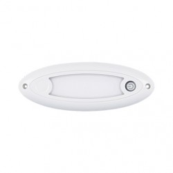 LIGHTING LED AUTOLAMP SMALL OVAL INTERIOR LAMP TOUCH SWITCH