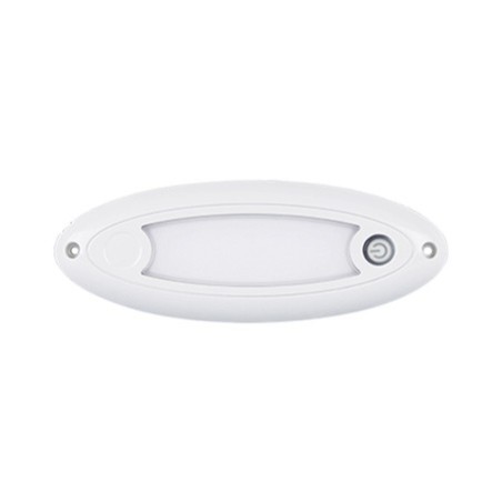 LIGHTING LED AUTOLAMP SMALL OVAL INTERIOR LAMP TOUCH SWITCH