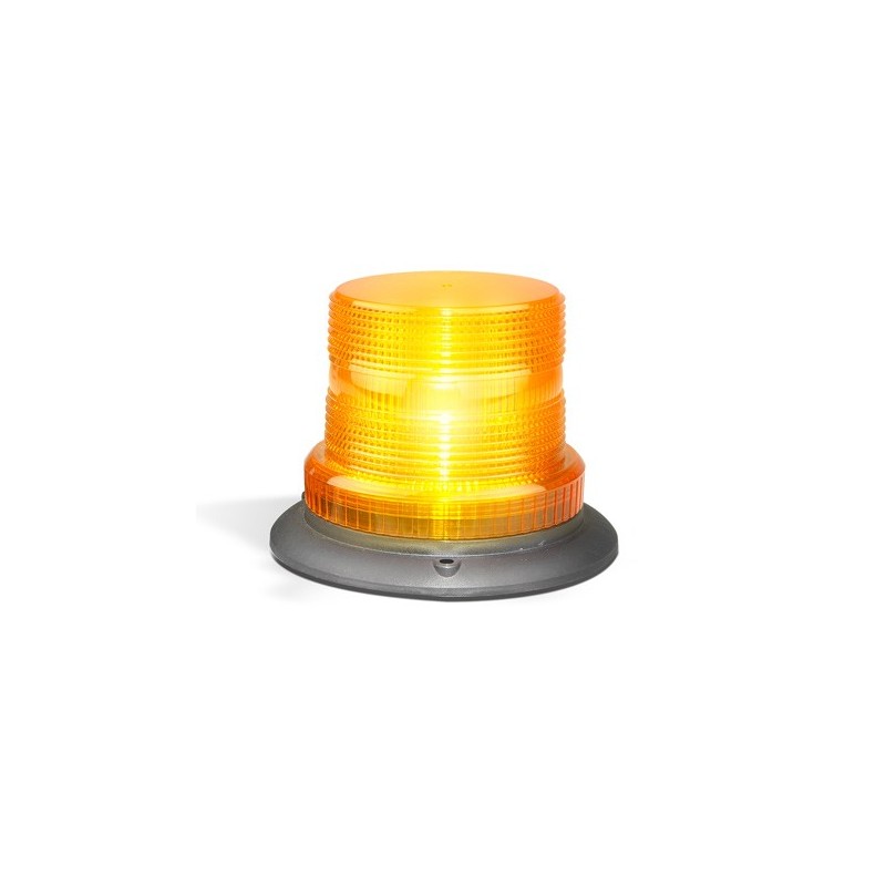 LED AUTOLAMP AMBER BEACON FIXED MOUNT 11-48 VOLTS