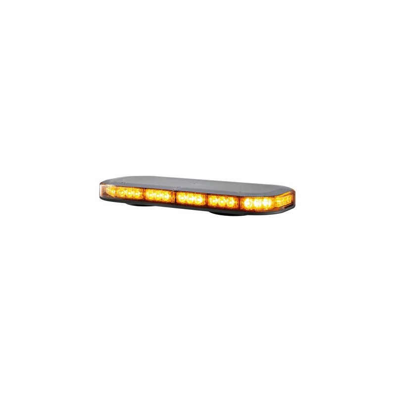 LED AUTOLAMP AMBER MAGNETIC LIGHT BOX CLEAR LENS 12-24 VOLTS 380MM