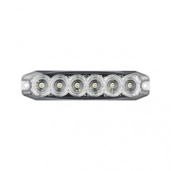 LED AUTOLAMP PERMANENT MOUNT EMERGENCY LAMP AMBER 131MM