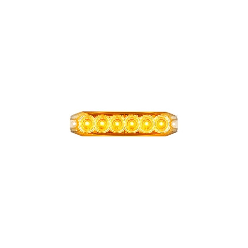 LED AUTOLAMP PERMANENT MOUNT EMERGENCY LAMP AMBER 131MM