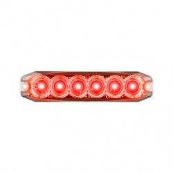 LED AUTOLAMP PERMANENT MOUNT EMERGENCY LAMP RED 131MM