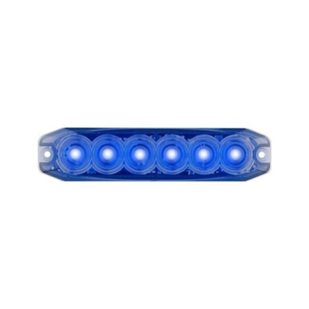 LED AUTOLAMP PERMANENT MOUNT EMERGENCY LAMP BLUE 131MM
