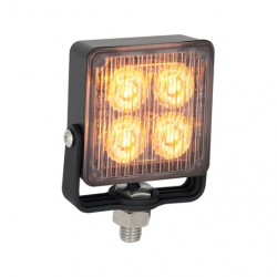 LED AUTOLAMP CLEAR LENS WORK LAMP EMERGENCY LIGHT AMBER COLOUR