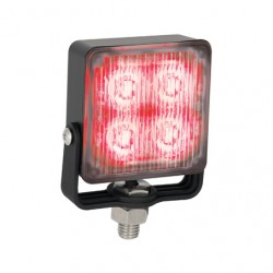 LED AUTOLAMP CLEAR LENS WORK LAMP EMERGENCY LIGHT RED COLOUR