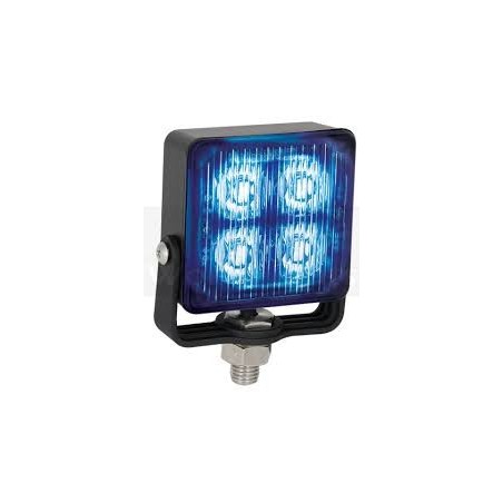 LED AUTOLAMP CLEAR LENS WORK LAMP EMERGENCY LIGHT BLUE COLOUR