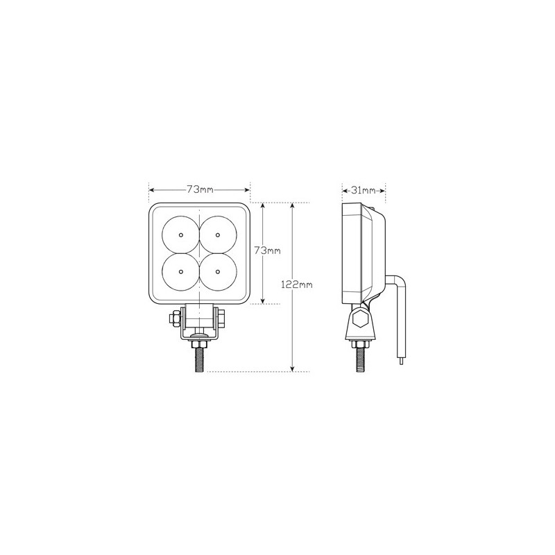 LED AUTOLAMP REVERSE LIGHT LED REVERSE AND WORK LAMP