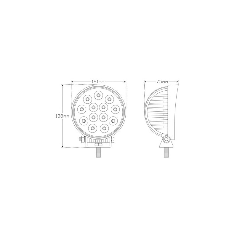 LED AUTOLAMP HIGH POWERED WORK LAMP 2730 LUMEN 39 WATT