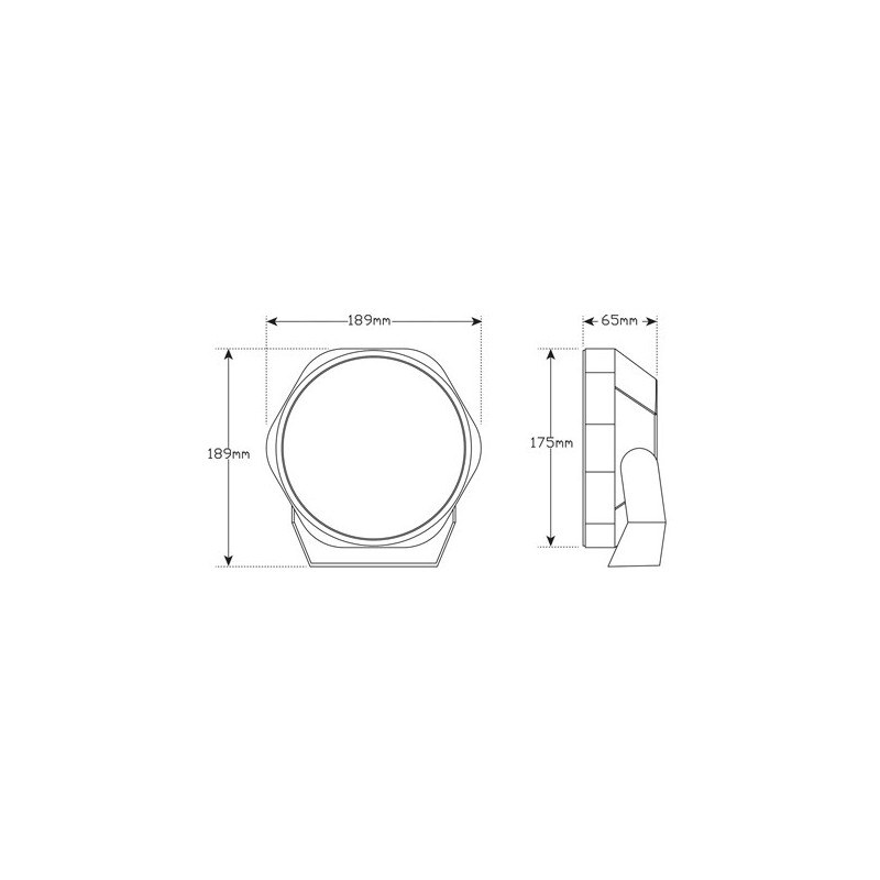 DRIVING LIGHT KIT LED AUTOLAMP 178MM WITH PARK LIGHT FUNCTION
