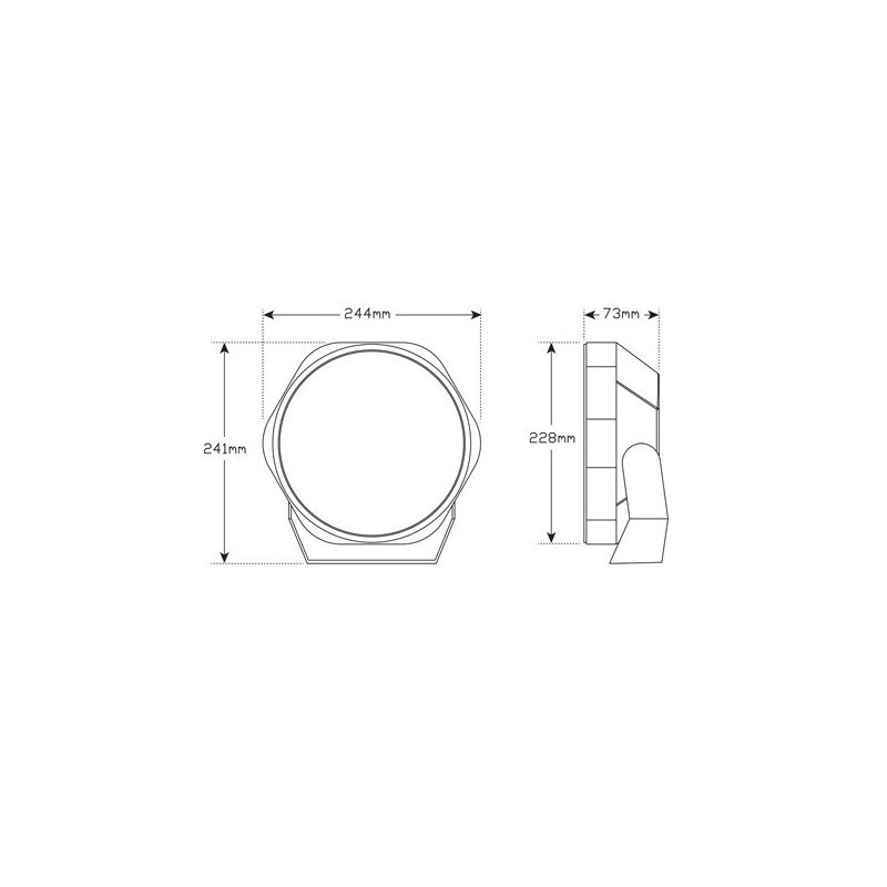 copy of DRIVING LIGHT KIT LED AUTOLAMP 228MM WITH PARK LIGHT FUNCTION