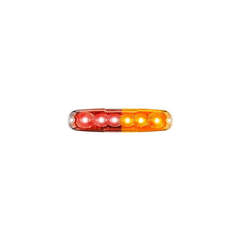 COMBINATION/TAIL LIGHTS LED AUTOLAMPS STOP/TAIL/REFLECTOR LIGHT 6 LED 12/24V LOW PROFILE 130X3