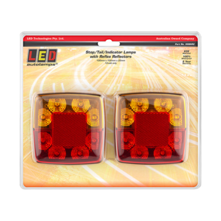 COMBINATION/TAIL LIGHT LED AUTOLAMPS STOP/TAIL/INDICATOR/REFLECTOR LED 12V ONLY 40CM CABLE