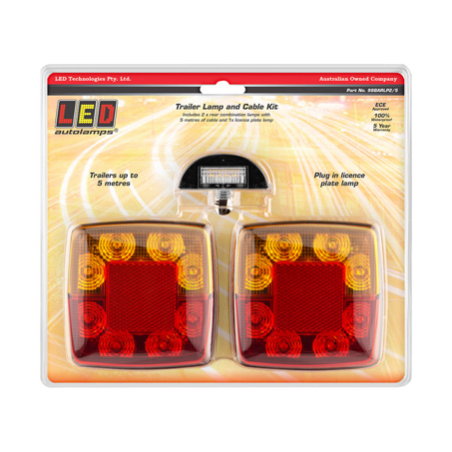COMBINATION/TAIL LIGHT LED AUTOLAMPS STOP/TAIL/INDICATOR/REFLECTOR LED KIT INC. LH & RH SIDE