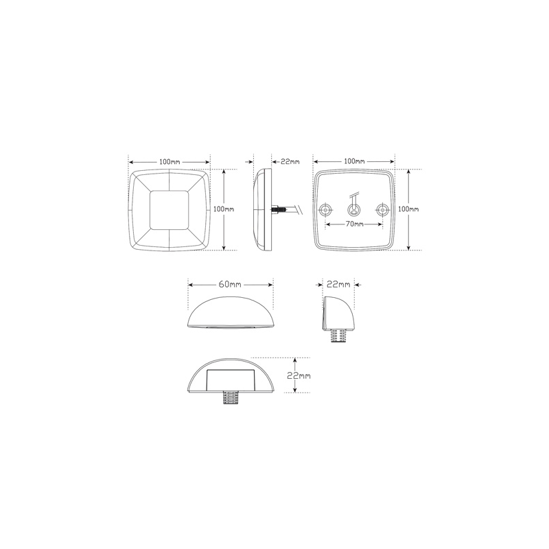 COMBINATION/TAIL  LIGHT LED AUTOLAMPS STOP/TAIL/INDICATOR/REFLECTOR LED KIT INC. LH & RH SIDE