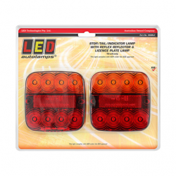 COMBINATION/TAIL  LIGHT LED AUTOLAMPS STOP/TAIL/INDICATOR/LICENCE PLATE LIGHT LED 12V