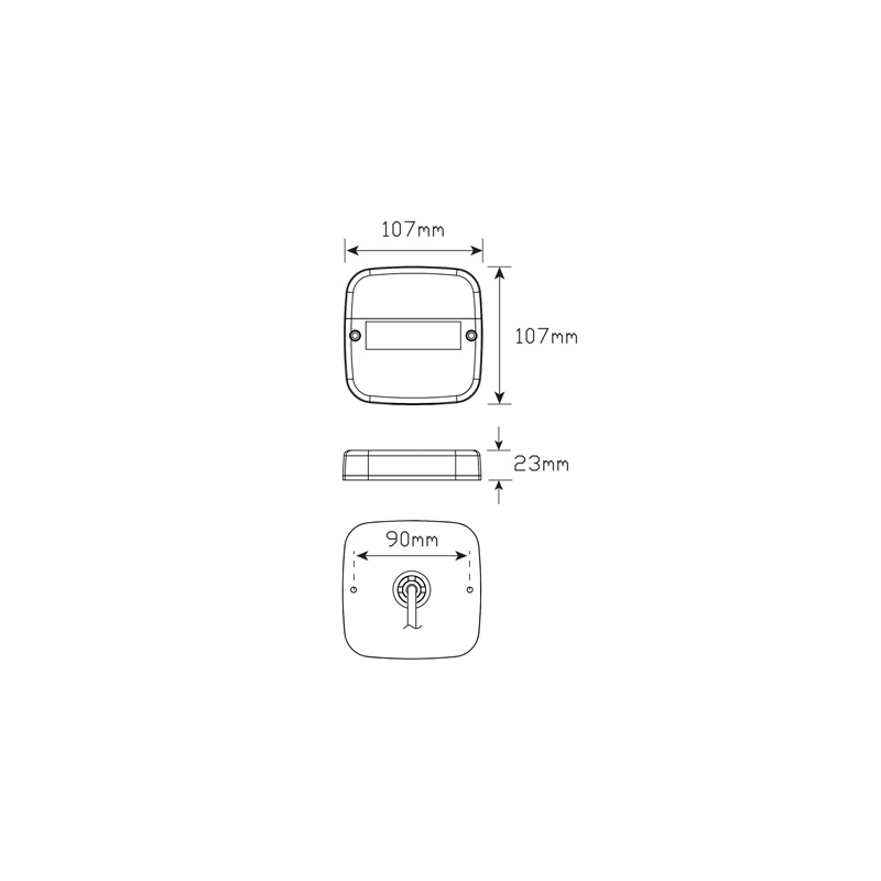 COMBINATION/TAIL  LIGHT LED AUTOLAMPS STOP/TAIL/INDICATOR/LICENCE PLATE LIGHT LED 12V
