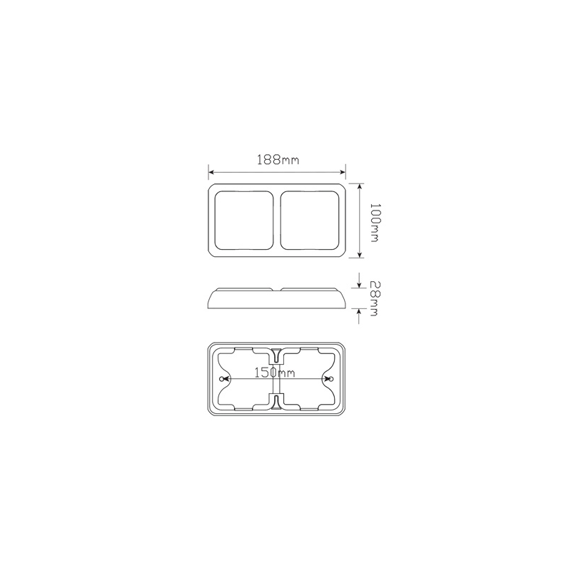 COMBINATION/TAIL LIGHT STOP/TAIL/INDICATOR LED LIGHT 12V/24V