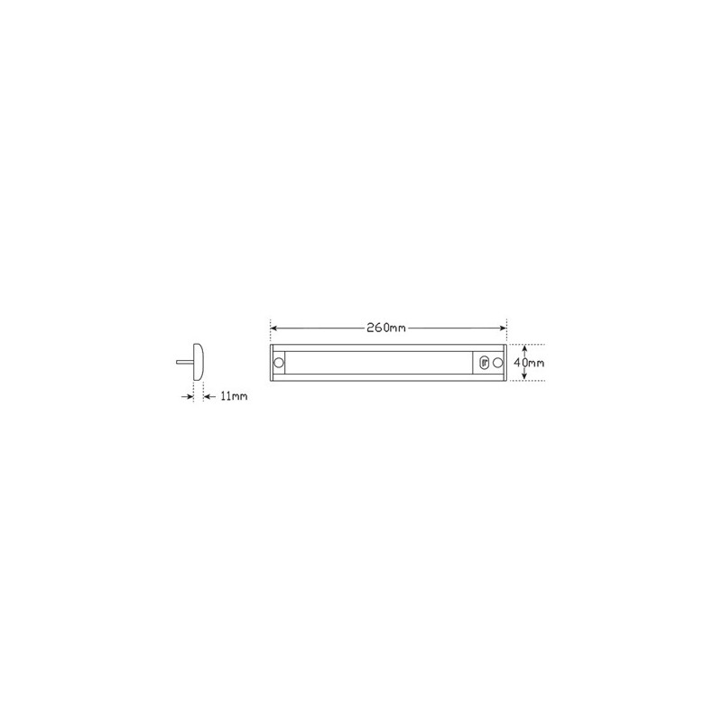 LIGHTING LED AUTOLAMP INTERIOR STRIP TOUCH SW SILVER