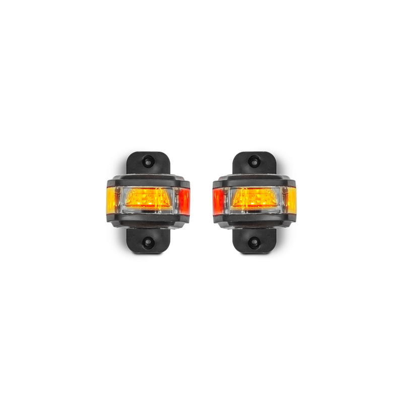 COMBINATION/TAIL LIGHT LED AUTOLAMPS TWIN FUNCTION SIDE INDICATOR WITH AMBER