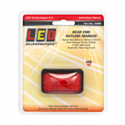 LIGHT REAR MARKER LIGHT RED LED 12 OR 24V