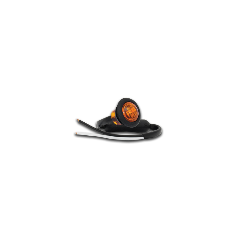 LIGHT LED TECHNOLOGIES FRONT MARKER AMBER ROUND MINI LED LIGHT 12/24V