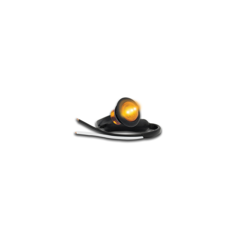 LIGHT LED TECHNOLOGIES FRONT MARKER AMBER ROUND MINI LED LIGHT 12/24V