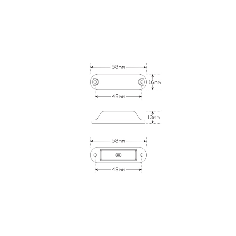 LIGHT LED AUTOLAMPS REAR POSITION MARKER 24V ECE
