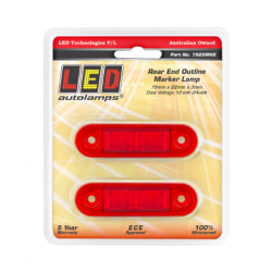 LIGHT LED AUTOLAMPS 12/24V RED SIDE MARKER